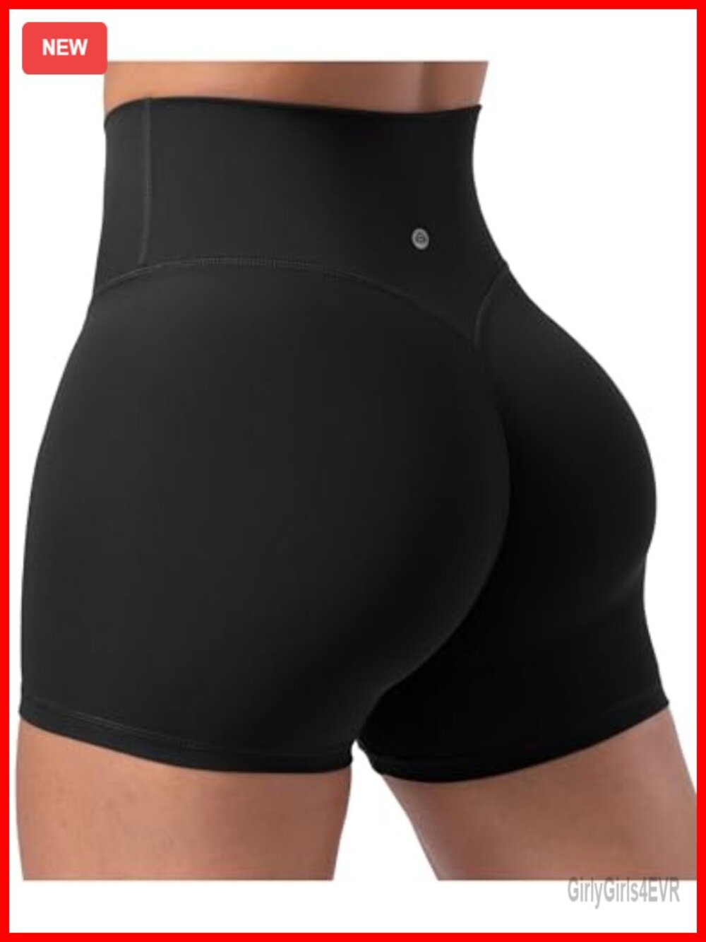 ENERBLOOM Biker Shorts Hidden Scrunch High Rise No Front Seam